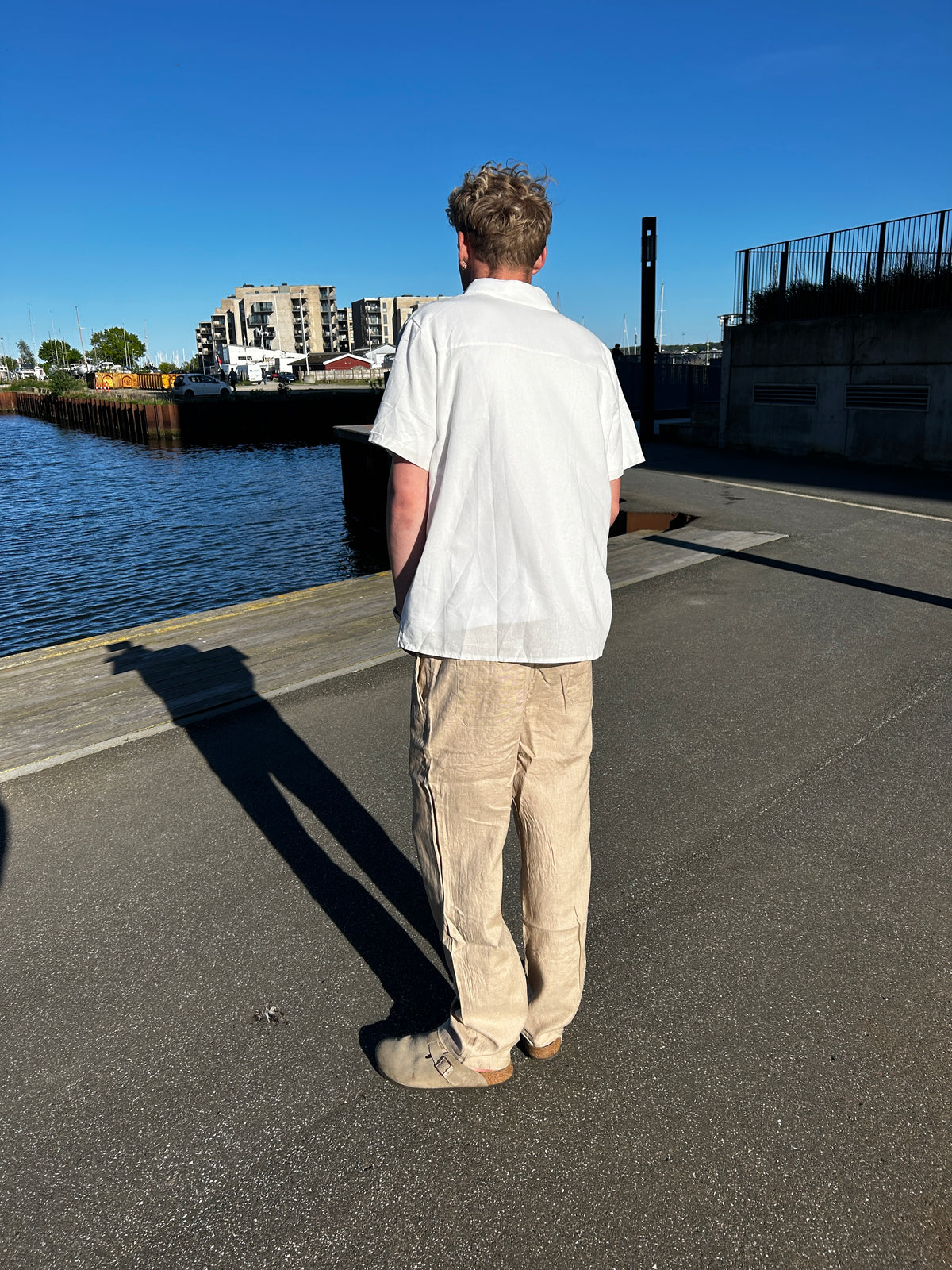 KORTÆRMET HØRSKJORTE - HVID
