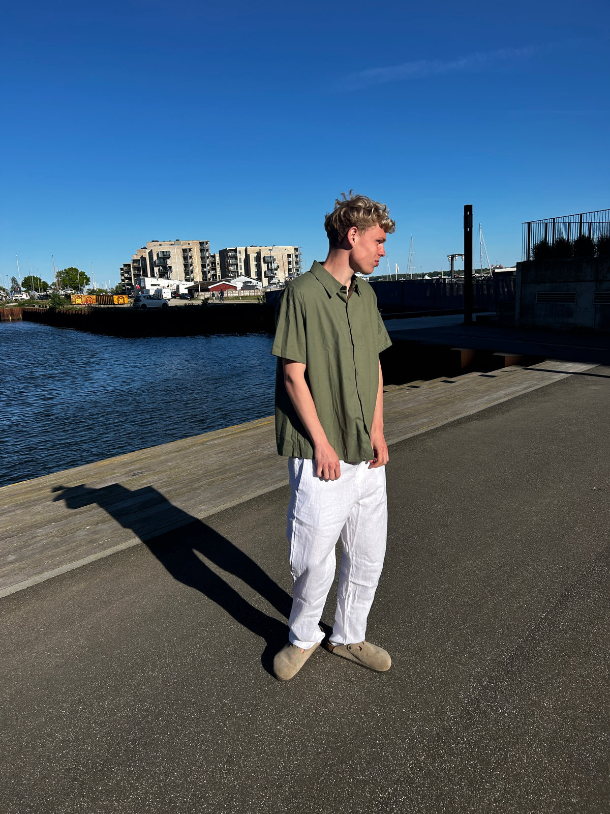 SOMMER HØRBUKSER - HVID