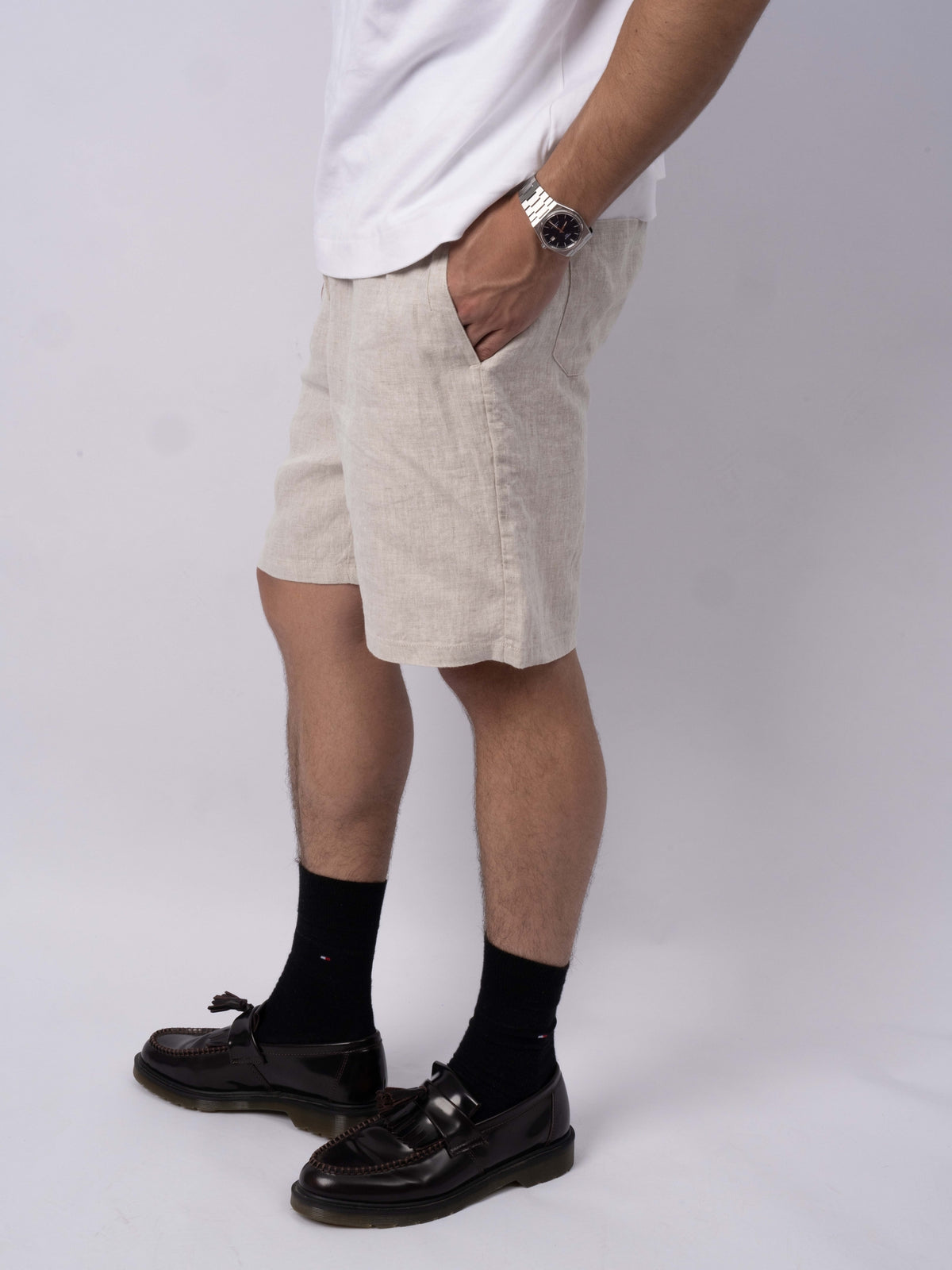 100% HØRSHORTS - BEIGE