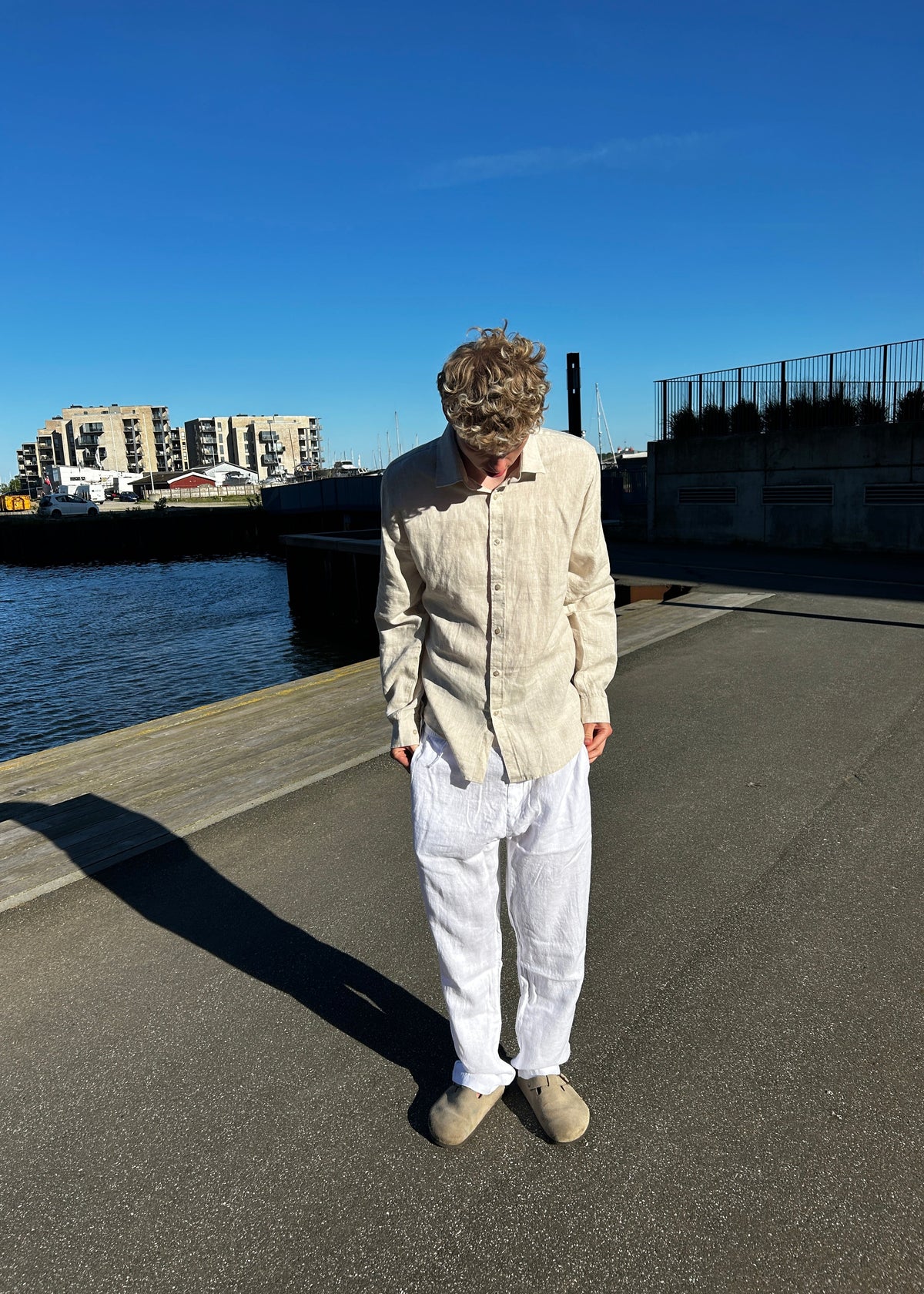 SOMMER HØRBUKSER - HVID