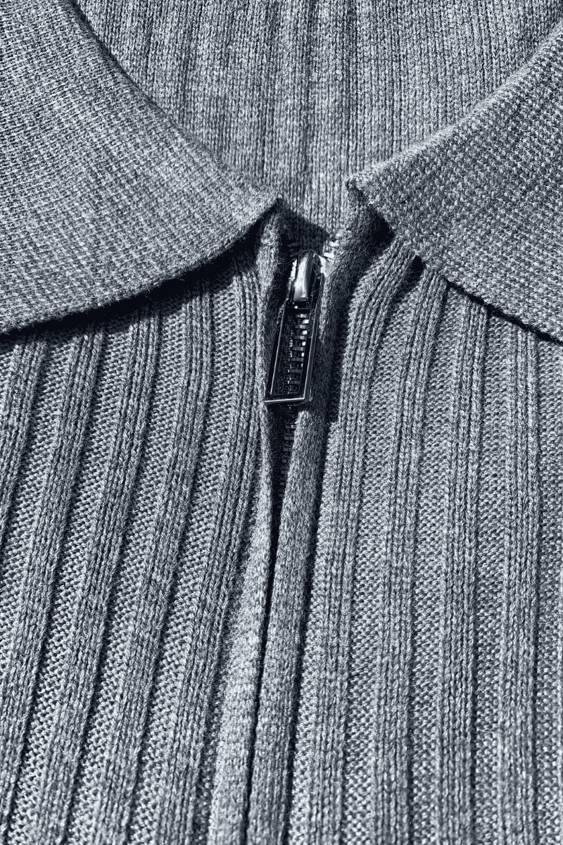 HALF ZIP - GRÅ