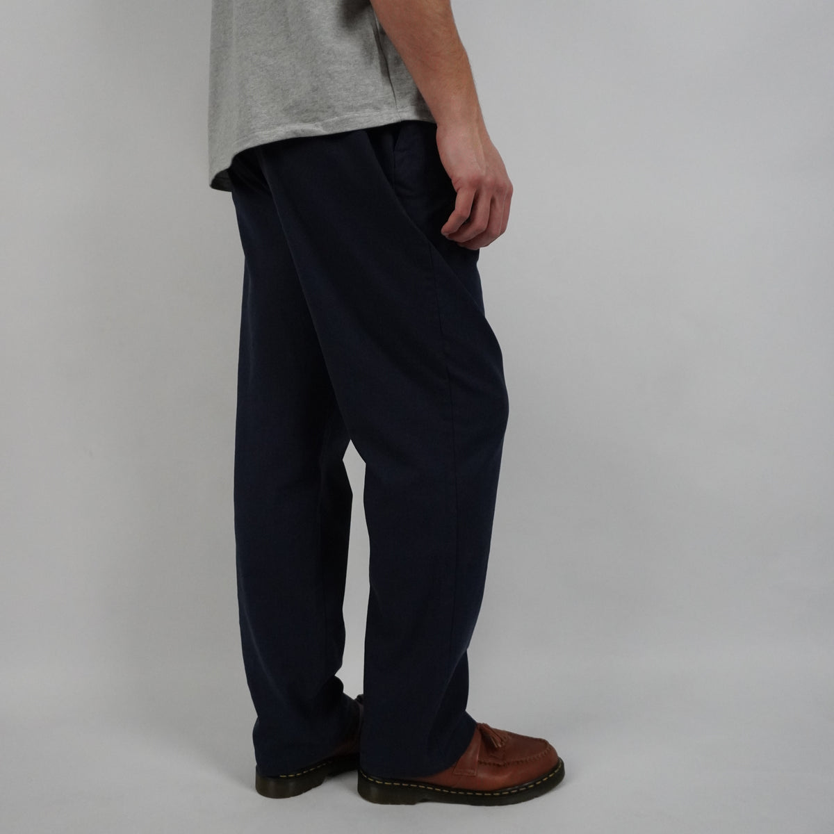 BAGGY HØRBUKSER - NAVY